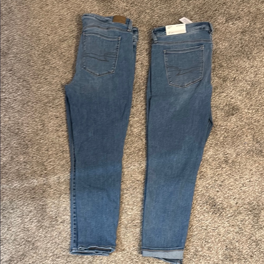 American Eagle Outfitters Blue Skinny Jeans Classic Style